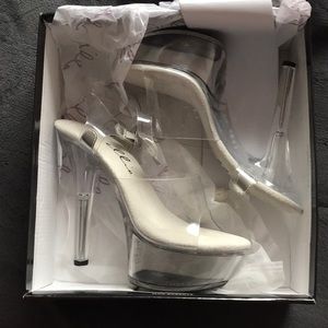 6in CLEAR HEELS